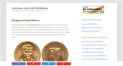 Desktop Screenshot of americanartsgoldmedallions.com